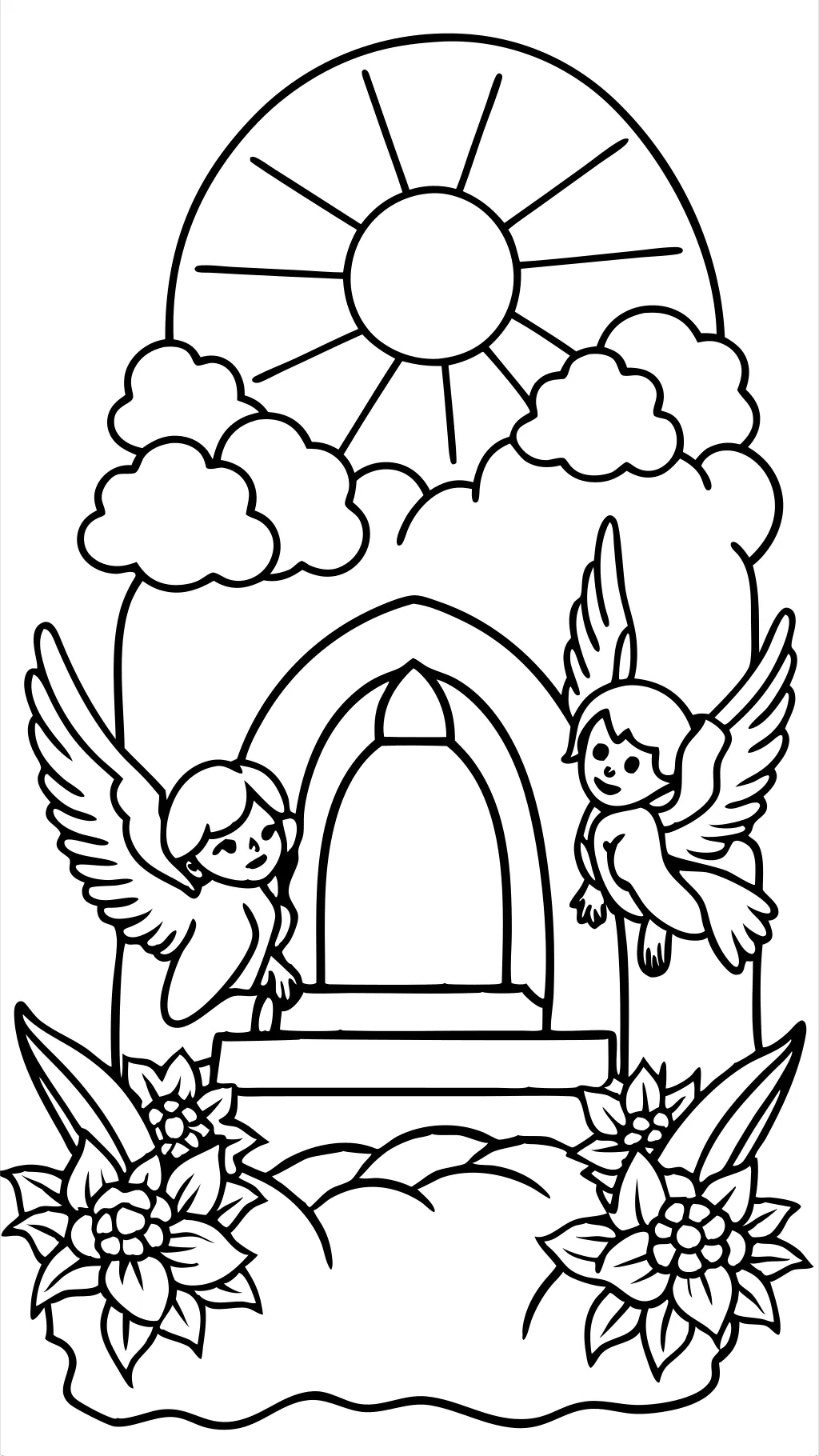 coloring pages jesus resurrection